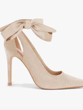 Fashare Women’s High Heel Bow Tie Back Sexy Stilleto Ankle Strap Pump Shoes